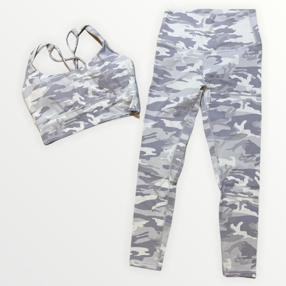 Jed North Gray Camo Workout Set L & XL